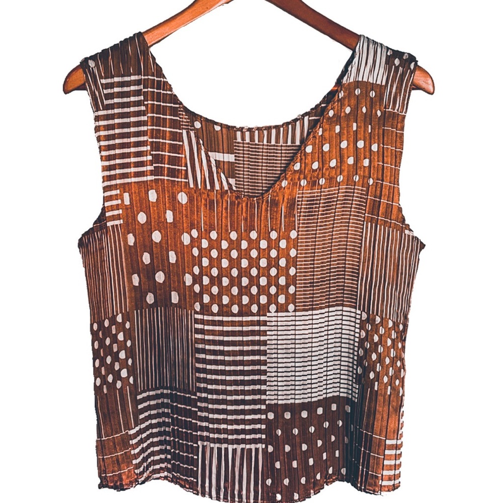 Pleated Silky V Neck Blouse by Jaipur